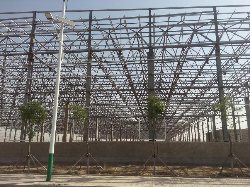 白银汽车工业厂房网架